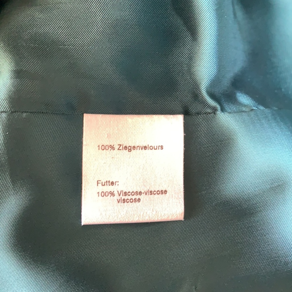 Akris Goat Skin Leather Jacket (Teal) - Picture 13 of 16